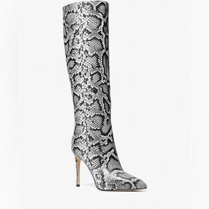 Michael Kors NIB Rue Snakeskin print boots! Sz 7.5